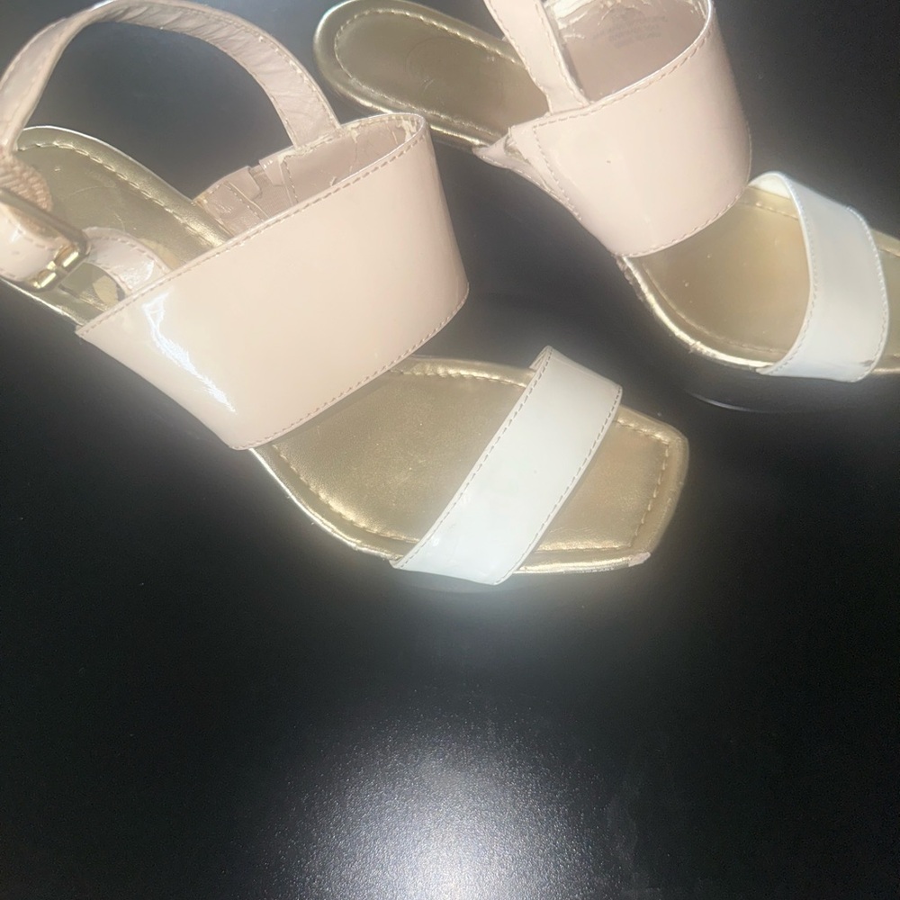 Jessica Simpson Cream and White Heels Sophisticated Style